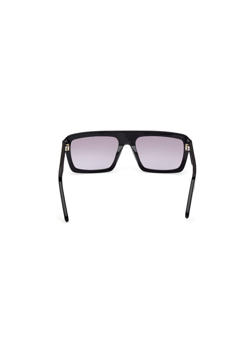 ADIDAS FULL RIM UNISEX SQUARE BLACK ACETATE SUNGLASSES - Image 4