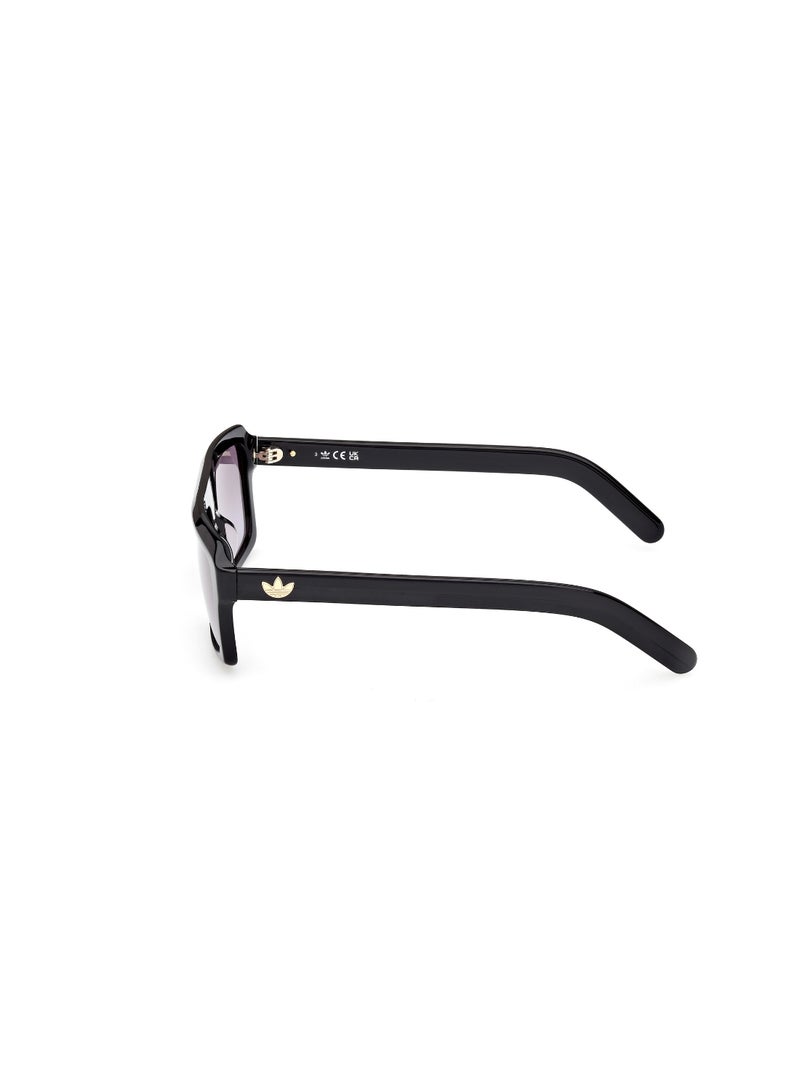 ADIDAS FULL RIM UNISEX SQUARE BLACK ACETATE SUNGLASSES - Image 2