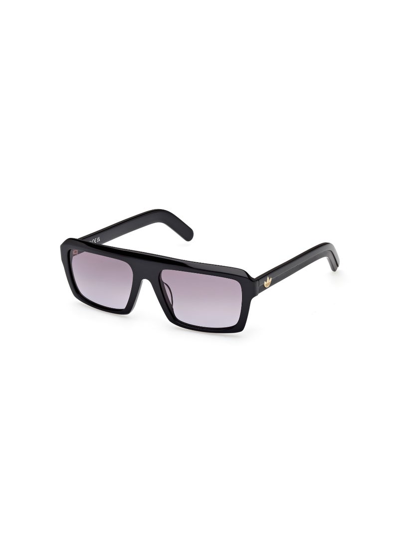 ADIDAS FULL RIM UNISEX SQUARE BLACK ACETATE SUNGLASSES - Image 1
