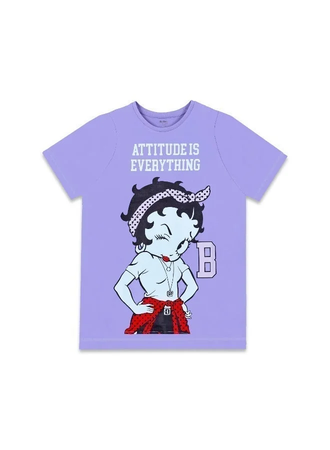 Trucare Betty Boop  Girl's Short Sleeve T-Shirt