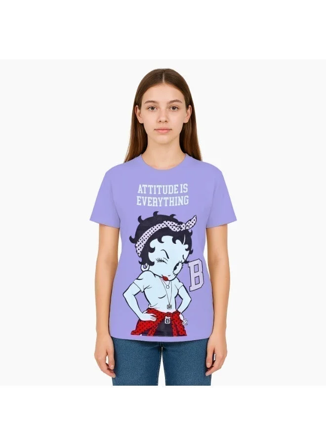 Trucare Betty Boop  Girl's Short Sleeve T-Shirt