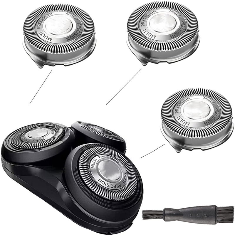 Suleto SH5052 Replacement Heads Compatible with Philips Series 5000 Shavers SH50 Shaving Head Part S5000 Electric Razor Head Replacement for Series 5000 ATXX S5xxx PTXX PT8xx PT7xx 3 Count