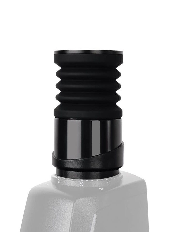 WATCHGET Coffee Grinder Single Dose Hopper Compatible with Baratza Encore Coffee Grinder Silicone Bellow with Mental Lid for Blow Out Residual Coffee Grounds Black - Image 1