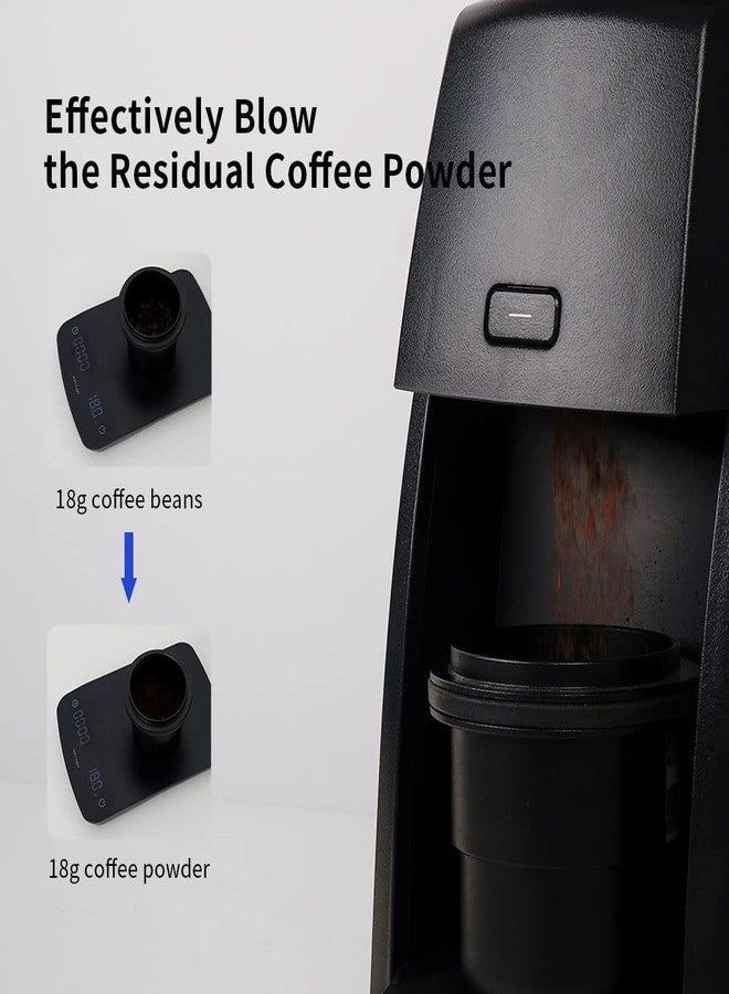 WATCHGET Coffee Grinder Single Dose Hopper Compatible with Baratza Encore Coffee Grinder Silicone Bellow with Mental Lid for Blow Out Residual Coffee Grounds Black - Image 4