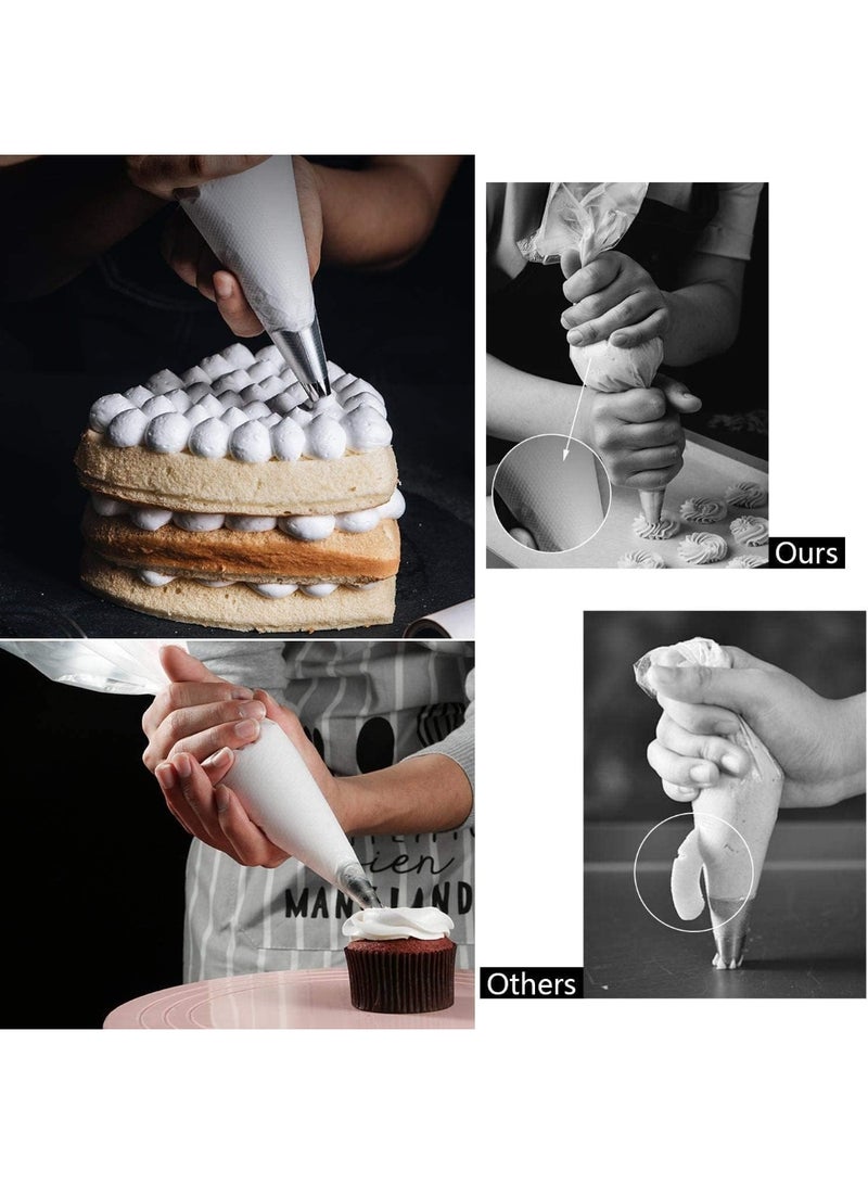 Icing Piping Bags Disposable 30 Cm Non-Slip Clear 100 Pcs - Image 4