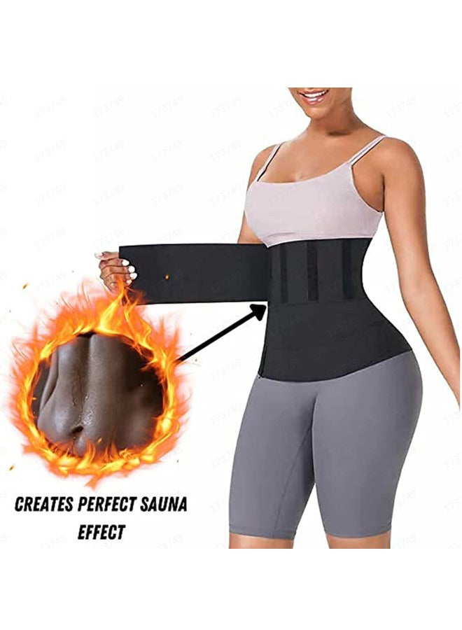Adjustable Waist Trainer for Women,Slimming Belt with Tummy Sauna Bandage Wrap, Waist Trimmer Belt Belly Body Shaper Compression Wrap, Plus Size Corset Waist Trainer for Women and Men - Image 1