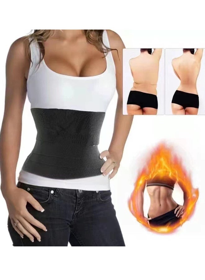 Adjustable Waist Trainer for Women,Slimming Belt with Tummy Sauna Bandage Wrap, Waist Trimmer Belt Belly Body Shaper Compression Wrap, Plus Size Corset Waist Trainer for Women and Men - Image 4