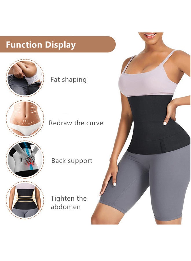 Adjustable Waist Trainer for Women,Slimming Belt with Tummy Sauna Bandage Wrap, Waist Trimmer Belt Belly Body Shaper Compression Wrap, Plus Size Corset Waist Trainer for Women and Men - Image 5