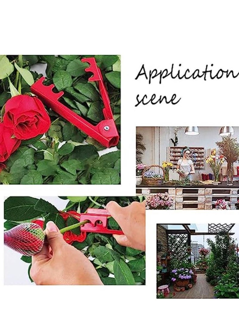 Generic - 4PCS Professional Rose Leaf Thorn Stripper Kit Stripping Tool Thorn Remover for Roses - Image 1