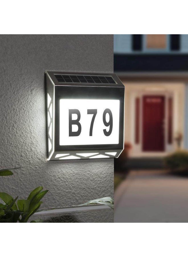 JAYATO Cross-border solar lights, house lights, outdoor digital lights, waterproof LED indicator lights, home courtyard wall lights at the door. - Image 5