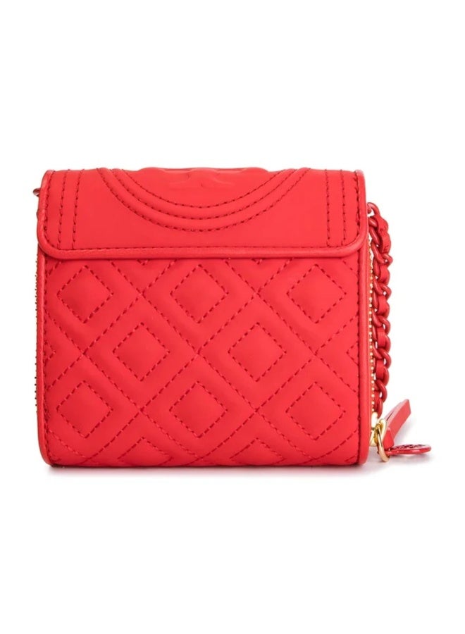 Tory Burch محفظة ميني فليمنغ غير لامعة على سلسلة - Image 3