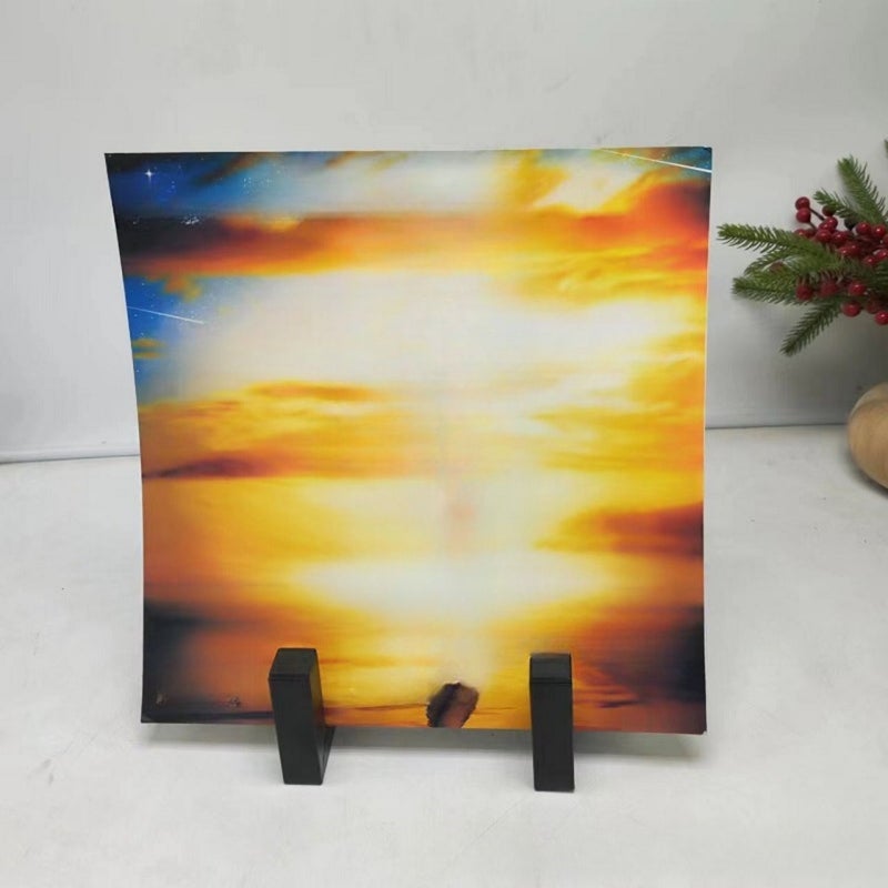 Black Metal Vinyl Record Storage Tabletop Stand Retro Minimal Display Holder 2pcs - Image 5