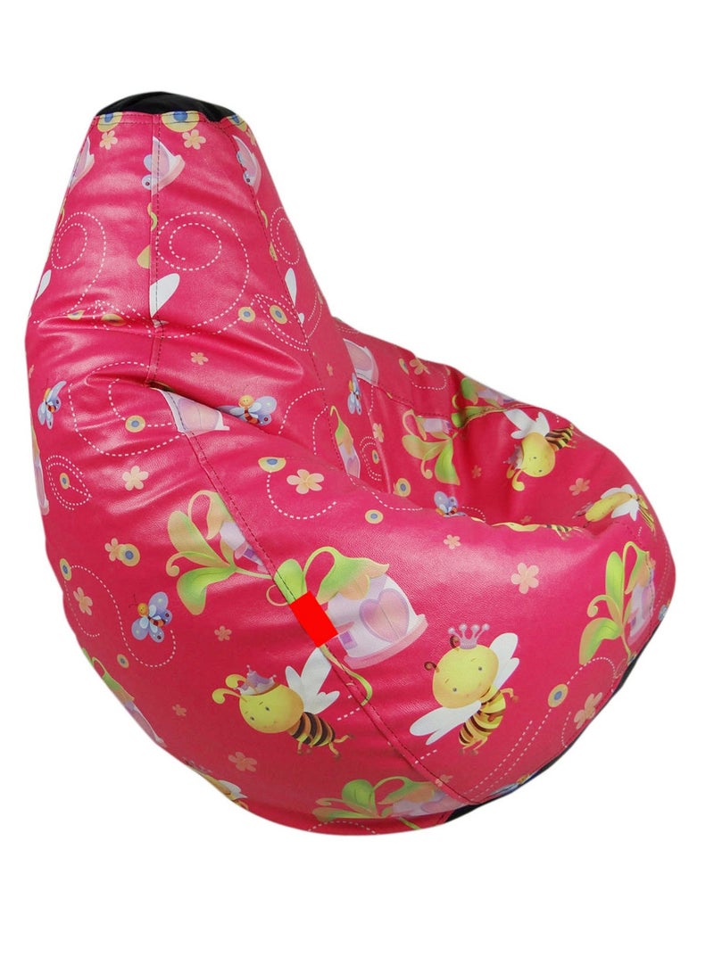 Fluffy Artificial Leather Digital Printed Bean Bag Girls Theme XXXL - Image 1