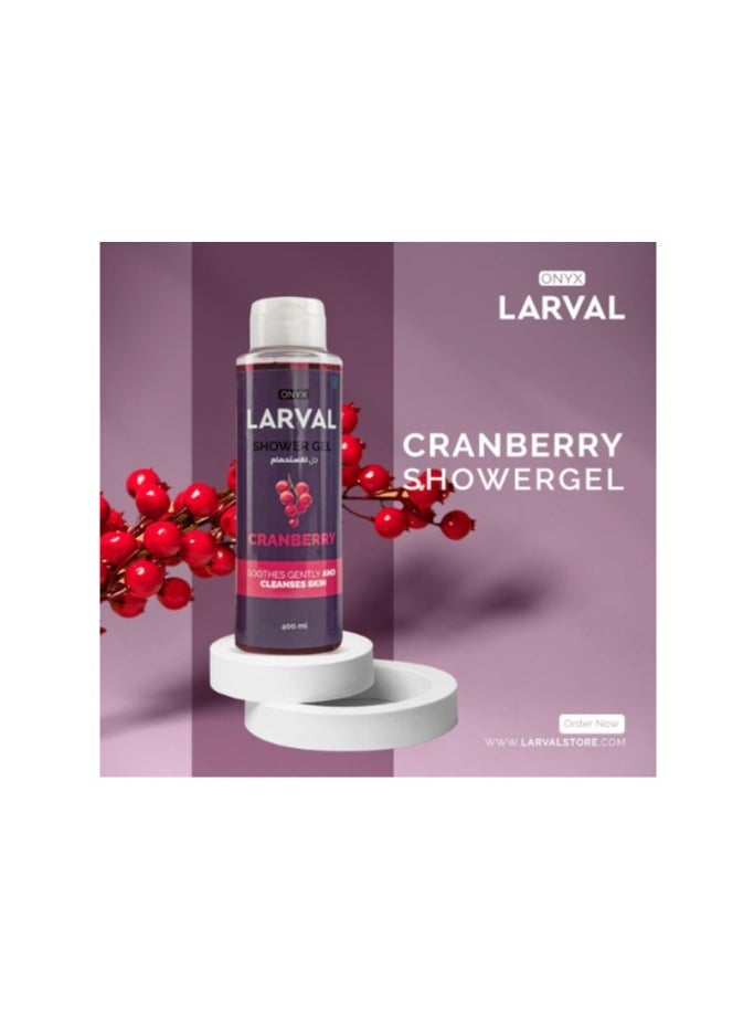 LARVAL - Shower Gel Cranberry 400 ml - Image 1