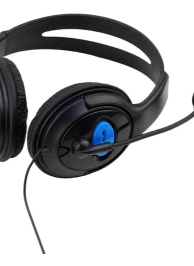 Generic - Headphone Wired Headset With Microphone Stereo For PlayStation 4 PS4 Black - Image 1