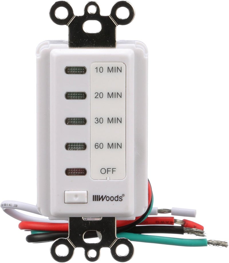 Woods 59008 inWall 60Minute Digital Countdown Timer White - Image 3