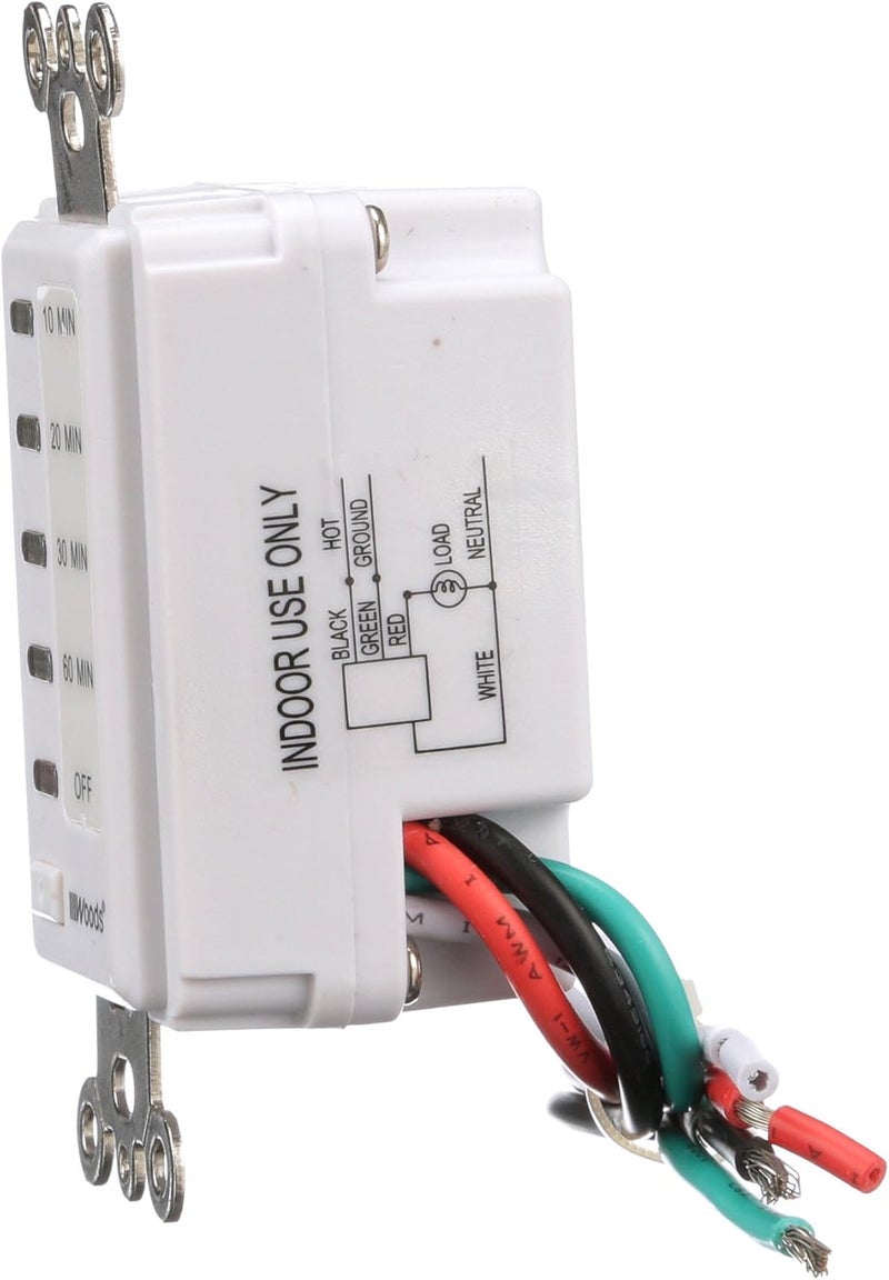 Woods 59008 inWall 60Minute Digital Countdown Timer White - Image 4