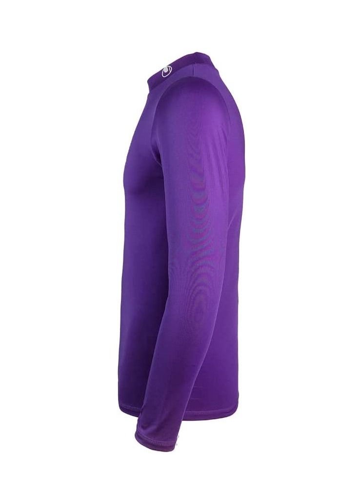 UHLSPORT uhlsport Men's Tight T-Shirt, Dry tech base For sports training Long round neck Very light elastic fabric Long sleeves  - Image 3