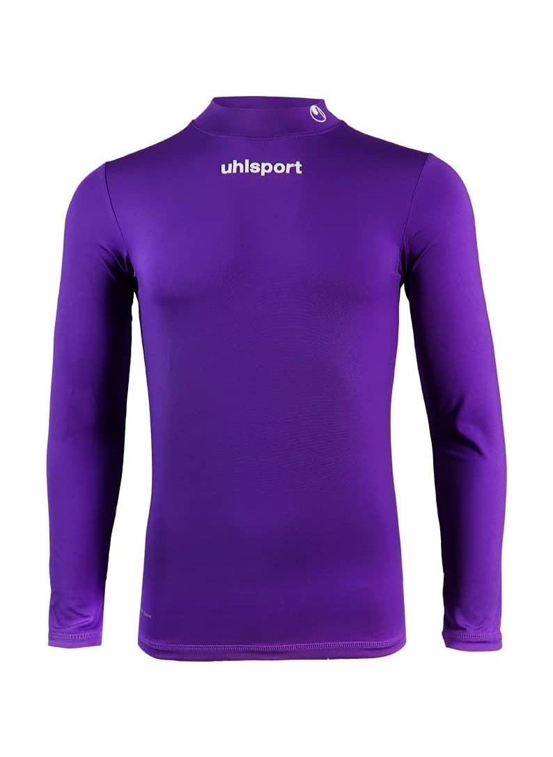 UHLSPORT uhlsport Men's Tight T-Shirt, Dry tech base For sports training Long round neck Very light elastic fabric Long sleeves  - Image 1