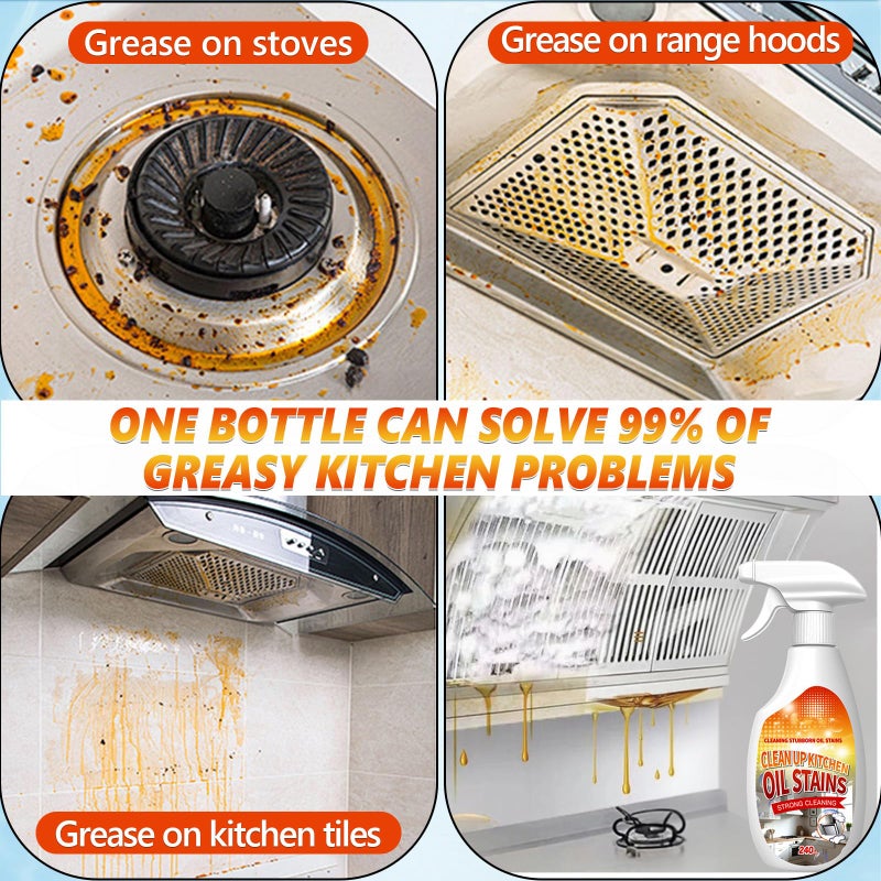 Heavy Duty Degreaser, 2025 New Upgrade Kitchen Cleaner, Multipurpose Oil Stain Remover, for Appliances Countertops Range Hoods - Image 3
