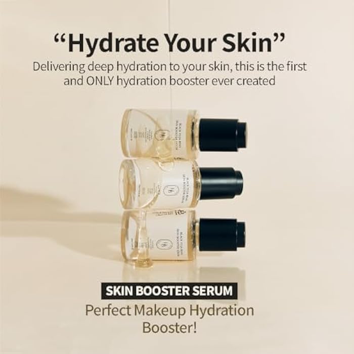 HEVEBLUE Black Yuja Bean Skin Booster Serum - Moisturizing, Sensitive Skin, Korean Skincare, Hypoallergenic, Deep Hydration, Vegan, Oil-free, Makeup Adherence, Inner Dryness, K-Beauty - Image 3