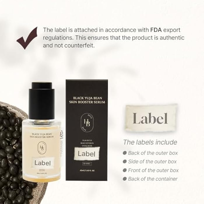 HEVEBLUE Black Yuja Bean Skin Booster Serum - Moisturizing, Sensitive Skin, Korean Skincare, Hypoallergenic, Deep Hydration, Vegan, Oil-free, Makeup Adherence, Inner Dryness, K-Beauty - Image 2