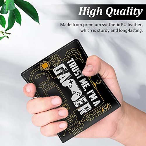 FRMARCH Teen Boys Wallet - Cool Wallet for Boys Game Design Slim Thin PU Leather Bifold Rfid Blocking Zipper Black Men Boy Purse with Credit ID Card Cash Holder Coin Pocket ID Window - Image 4