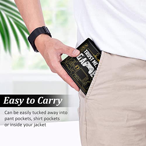 FRMARCH Teen Boys Wallet - Cool Wallet for Boys Game Design Slim Thin PU Leather Bifold Rfid Blocking Zipper Black Men Boy Purse with Credit ID Card Cash Holder Coin Pocket ID Window - Image 5