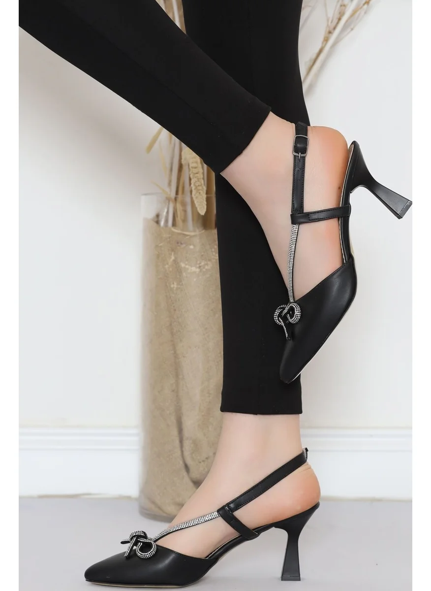 Lisinya 275 7 cm Heeled Shoes Blackleather