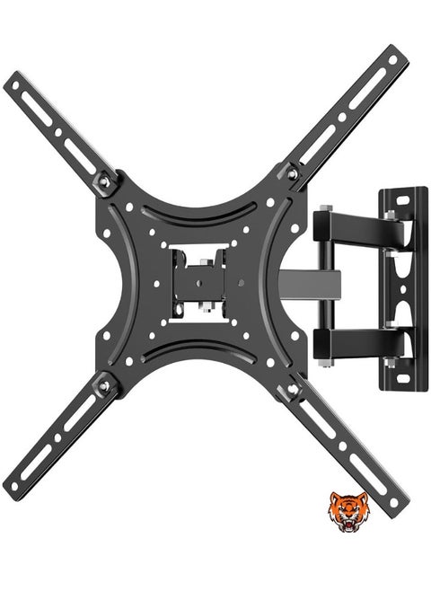 "Full Motion TV Wall Mount for 26''-55'' LED Flat Panel Screens – VESA 400x400mm, Supports Up to 55lbs, Perfect Center Design"