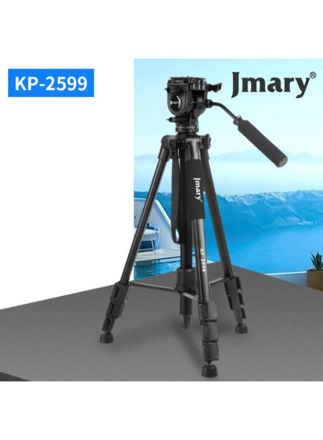 Jmary Aluminum Travel Tripod with 360° Panoramic Head & Quick Release Plate - 1.65 cm - Image 4
