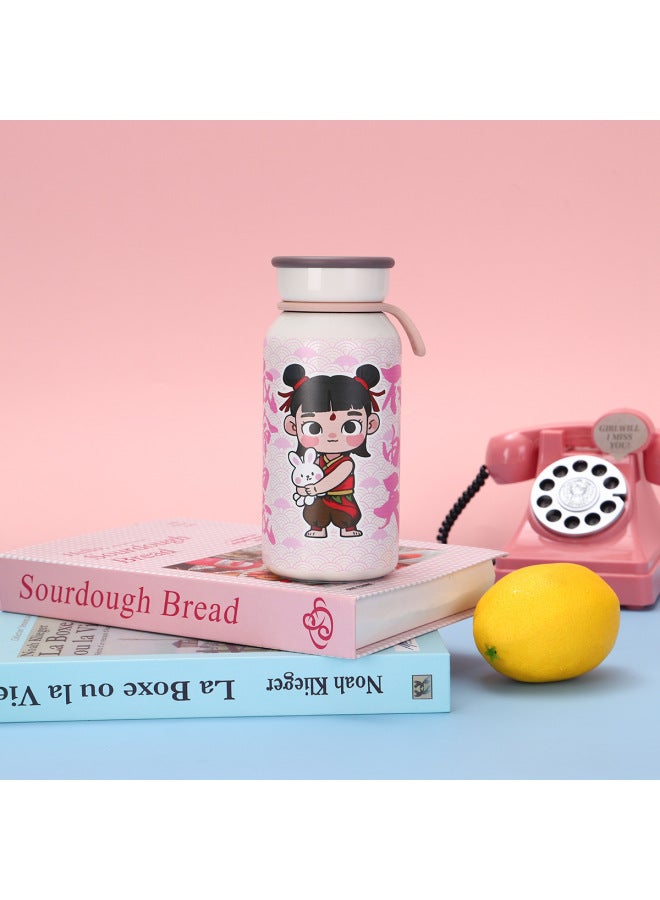 New 304 Stainless Steel Thermos Cup Children's Mini Cartoon Milk Cup High Color Value Outdoor Portable Pocket Cup