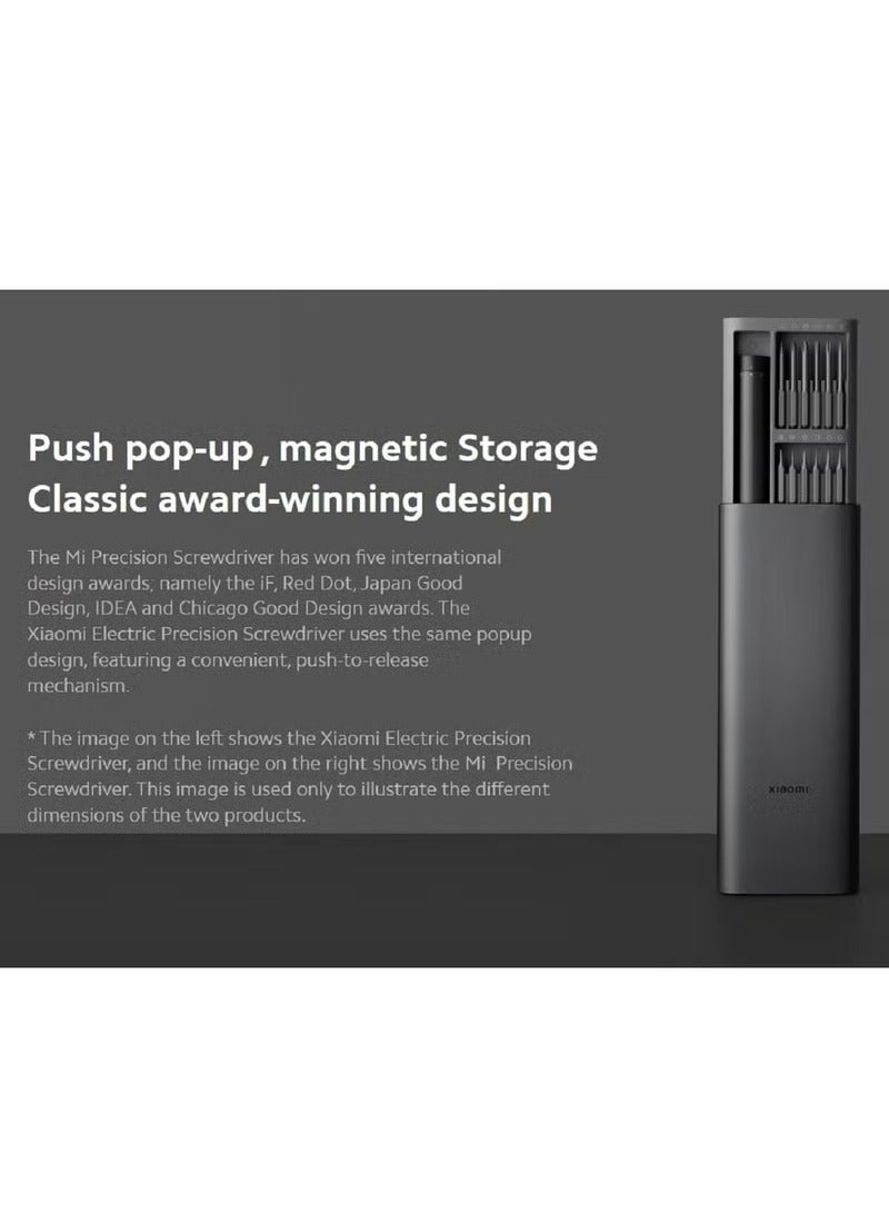 Xiaomi Electric Precision Rechargeable Screwdriver | 2 Speed Adjustable Torque | 24 Screwdriving Kit-Magnetic Container | Handheld S2 Steel Screwdriver - Image 4
