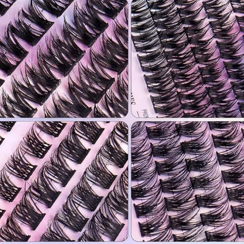 TecoKart® Manga Lashes for Women, 3D Wispy Fake Eye Lashes Kit, Pre-Glued Natural Look Voluminous False Eyelashes with Applicator Tools (30+40 Pairs) - Image 5