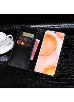 IDEWEI Case For Honor 50 Pro Crocodile Texture Horizontal Flip Leather Case with Holder & Card Slots & Wallet  - Image 5