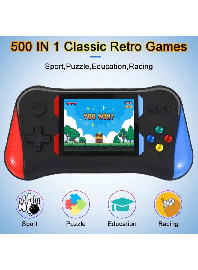 Handheld Game Console X7M 3.5-Inch HD Screen 500-in-1 Classic Retro Games Portable 8-Bit Video Game Player With 1200 mAh Rechargeable Battery - Image 3