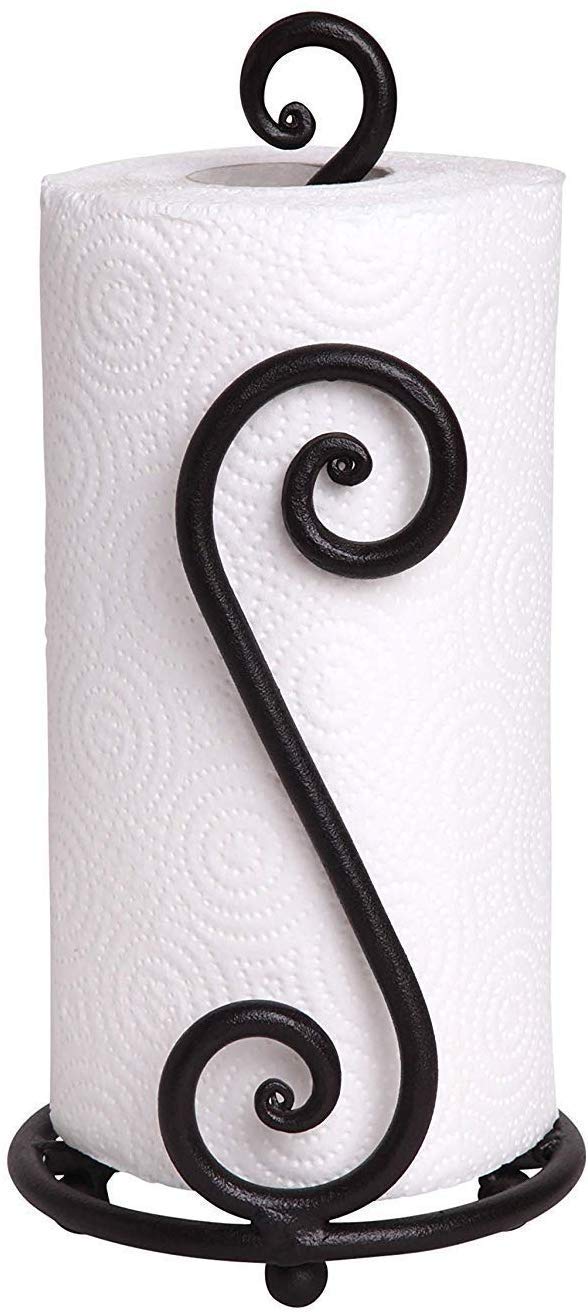 SKAFA Wrought Iron Tissue Paper Holder, 12X12X30 Cm, Black - Image 5