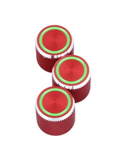 Thoraya 3PCS Potentiometer Control Knob Red Color Metal Electric Guitar Volume Tone Control Knob for GD137  - Image 2