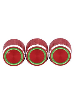 Thoraya 3PCS Potentiometer Control Knob Red Color Metal Electric Guitar Volume Tone Control Knob for GD137  - Image 4