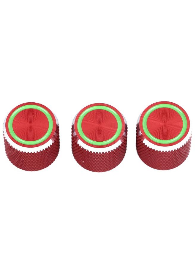 Thoraya - 3PCS Potentiometer Control Knob Red Color Metal Electric Guitar Volume Tone Control Knob for GD137 - Image 1