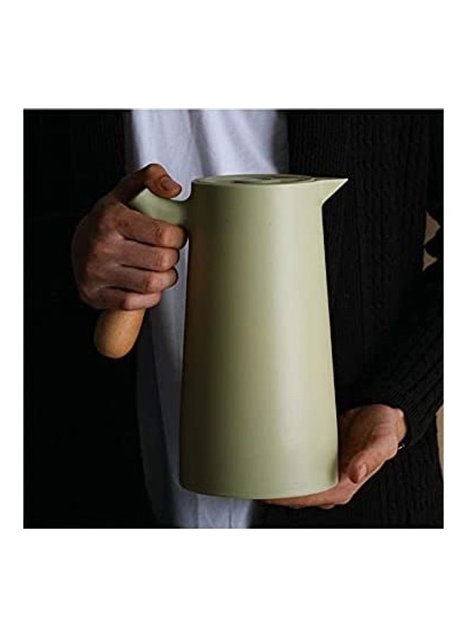 Thermal Coffee Jug Flask Green/Brown - Image 5