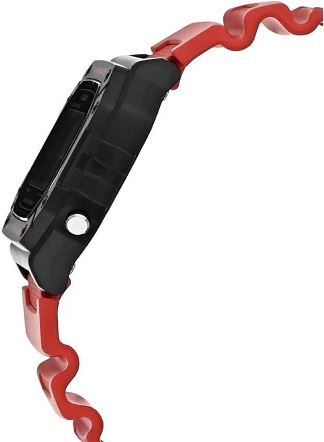 CASIO Men's Casio Men's Watch - W-218H-4BVDF Black/Grey Dial, Red Band