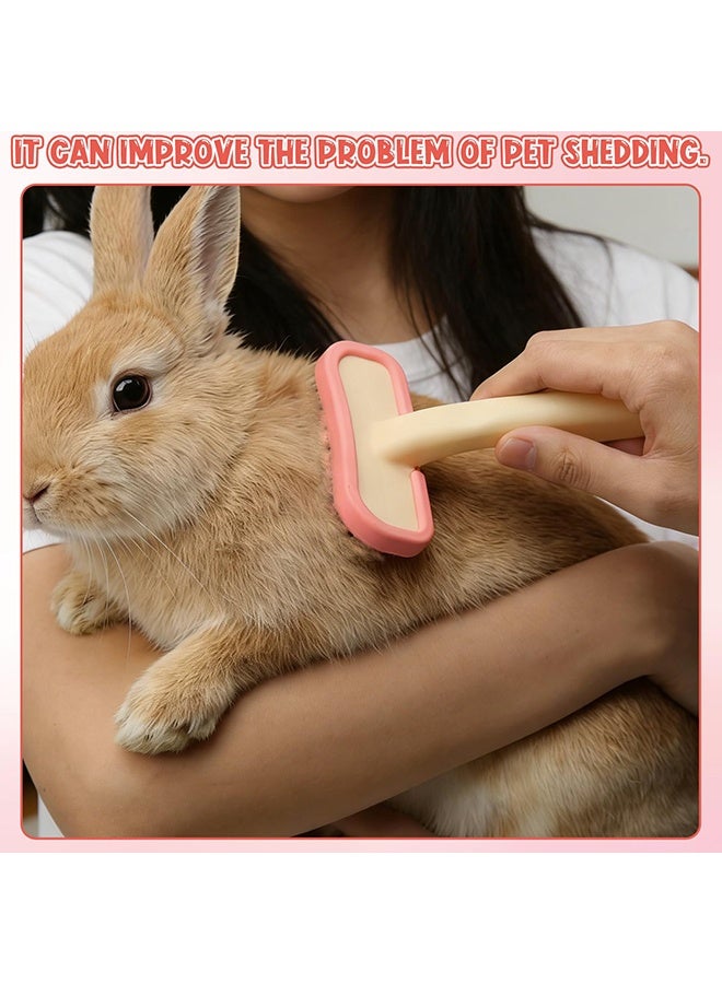 1 Pc Soft Silicone Rabbit Grooming Brush, Gentle Small Animal Massage Comb, Practical Pet Grooming Tool, Suitable for Bunnies, Cats, Puppies & Other Small Pets - Image 3