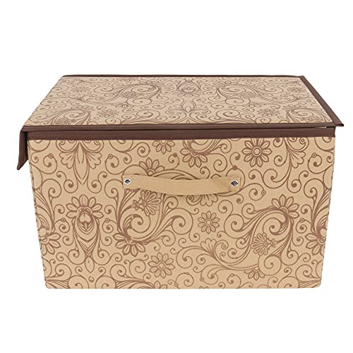 SHREY CREATION Foldable Shirt Organizer Non woven Wardrobe Clothe Storage Box With Lid and Handle for Shirt Tshirt , cloth (Pack Of 6) - Image 4