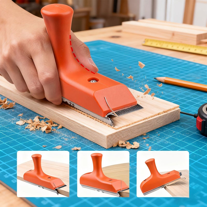 Edge Banding Trimmer 1 Piece with Stainless Steel Blades for Straight Curved Chamfered Edges - Image 2