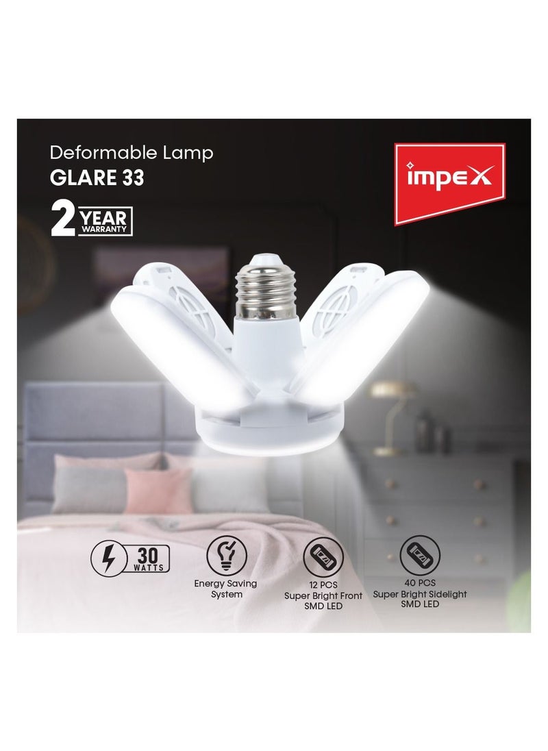 Impex - GLARE 33 Deformable 4 Leaf Foldable Lamp - Image 1