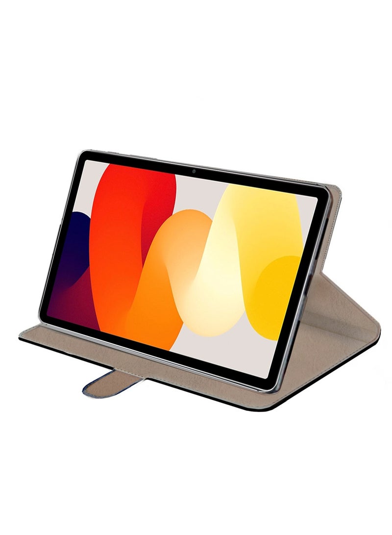 Wtech Xiaomi Redmi Pad SE 2023 (11.0 Inch) PU Leather Magnetic Closure Flip Case Cover - Navy Blue - Image 4