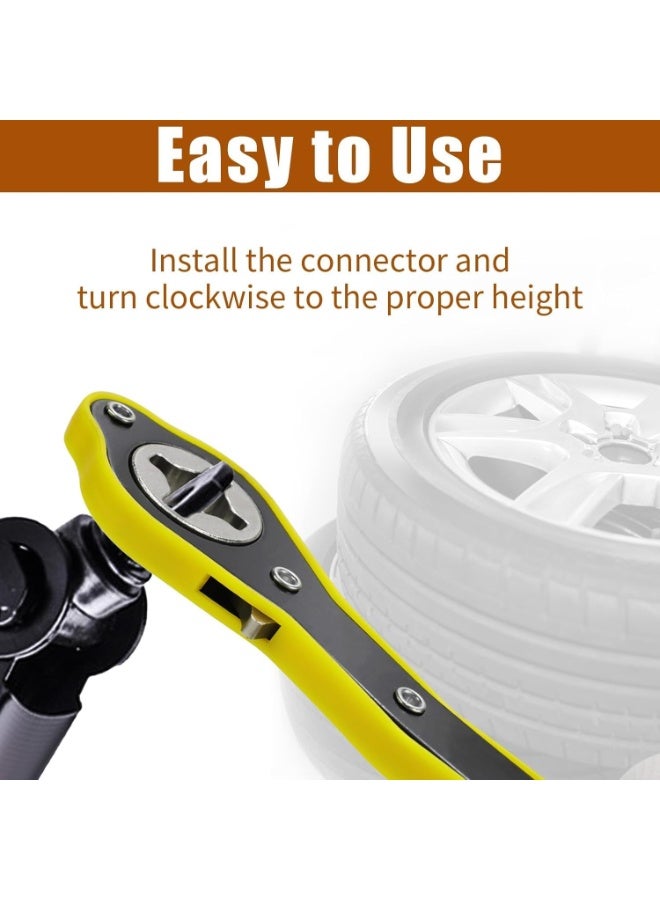 Zglol Equipment 360° Adjustable Ratchet Wrench for Car Jacks - Universal Labor-Saving Wheel Wrench - High-Efficiency Speed Lifter Tool for Easy Vehicle Lifting - Image 3