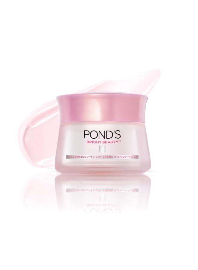 بوندس كريم Pond's Bright Beauty Niasorcinol Light Cream مع مرشح للأشعة فوق البنفسجية | يزيل البقع الداكنة ويفتح البشرة - 50 جم - Image 3