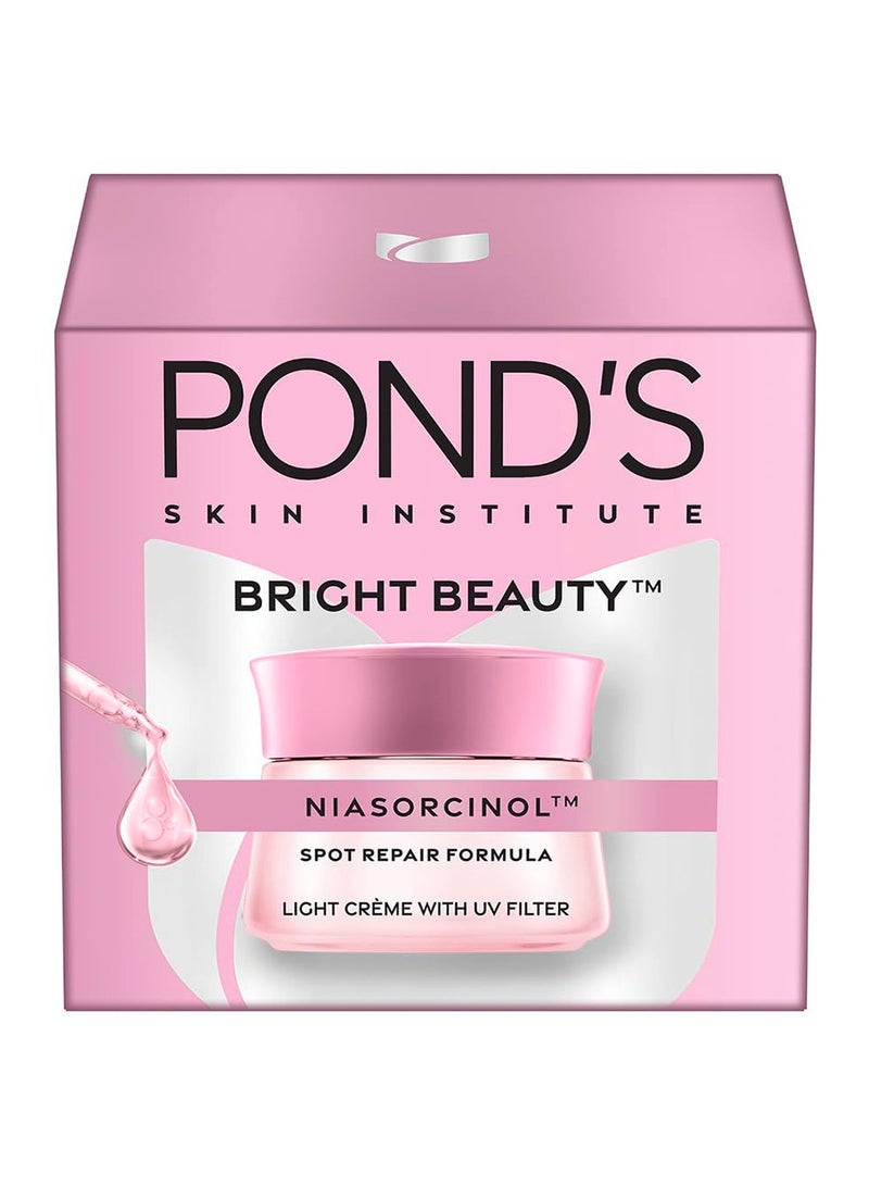 بوندس كريم Pond's Bright Beauty Niasorcinol Light Cream مع مرشح للأشعة فوق البنفسجية | يزيل البقع الداكنة ويفتح البشرة - 50 جم - Image 2
